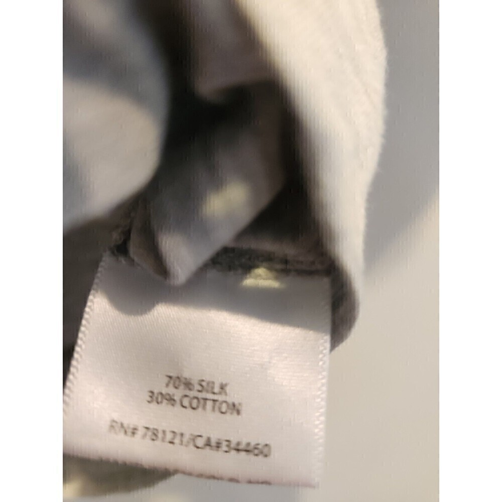 Eileen Fisher Blouse Silk Blend Gray Sz S Dolman Sleeve,  Cuff Wrist And Waist - Picture 5 of 9
